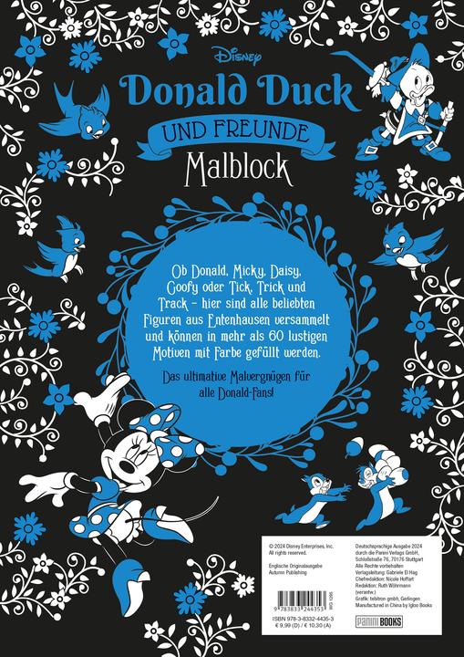 Actual product image Panini Disney Donald Duck and friends: colouring pad: over 60 ducky motifs to colour in!