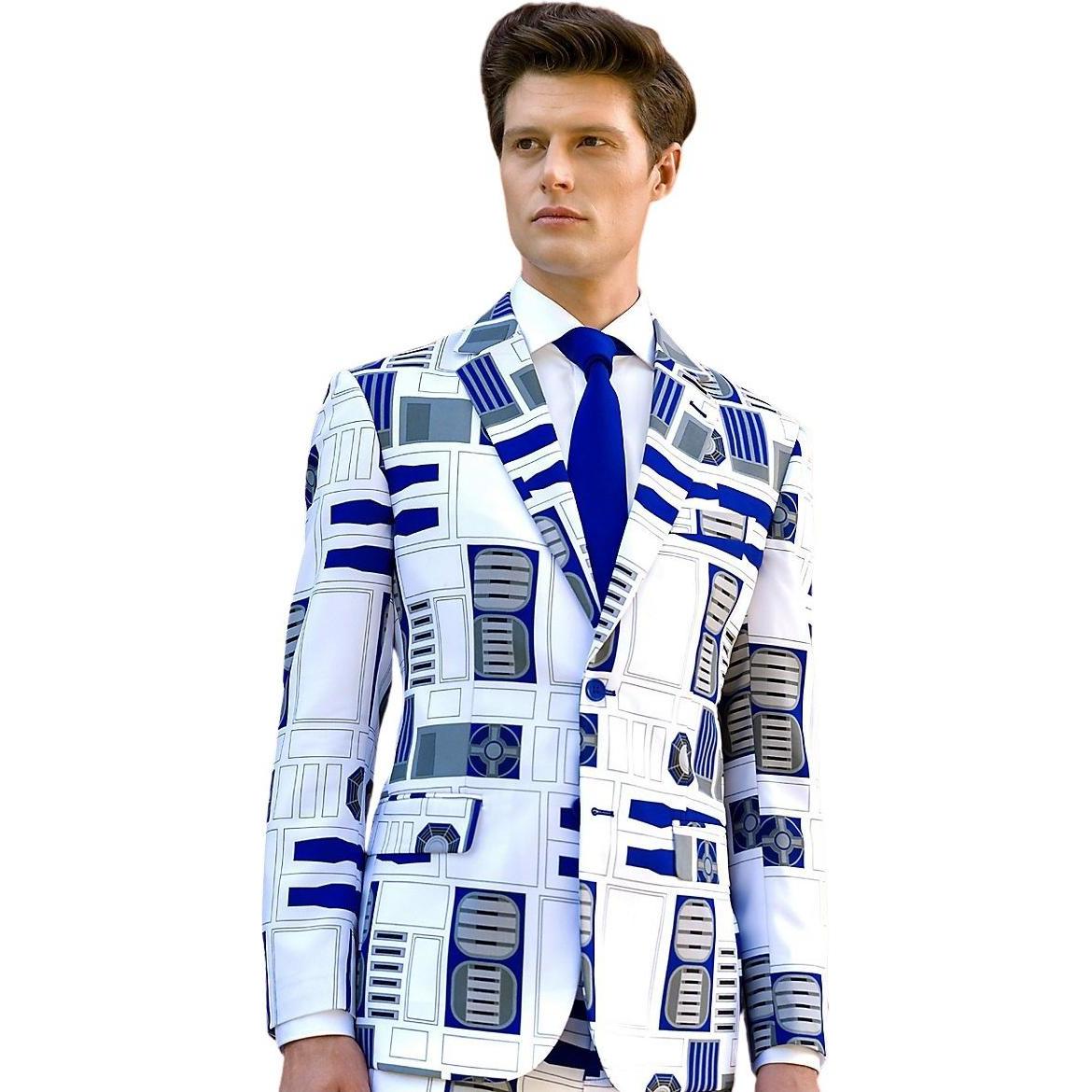 OppoSuits R2-D2 Jackett - slim-fit Sakko für Karneval (50)