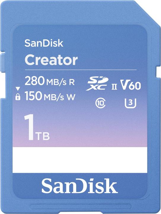 SanDisk Creator UHS-II V60 (1000 GB, SDXC, U3, UHS-II)