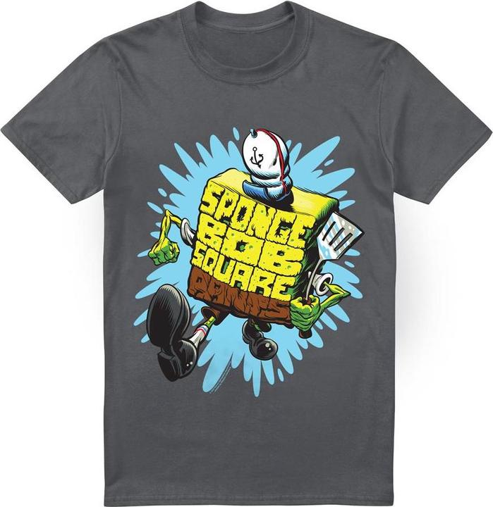 Actual product image Spongebob Squarepants Mens Letter T-Shirt (L)