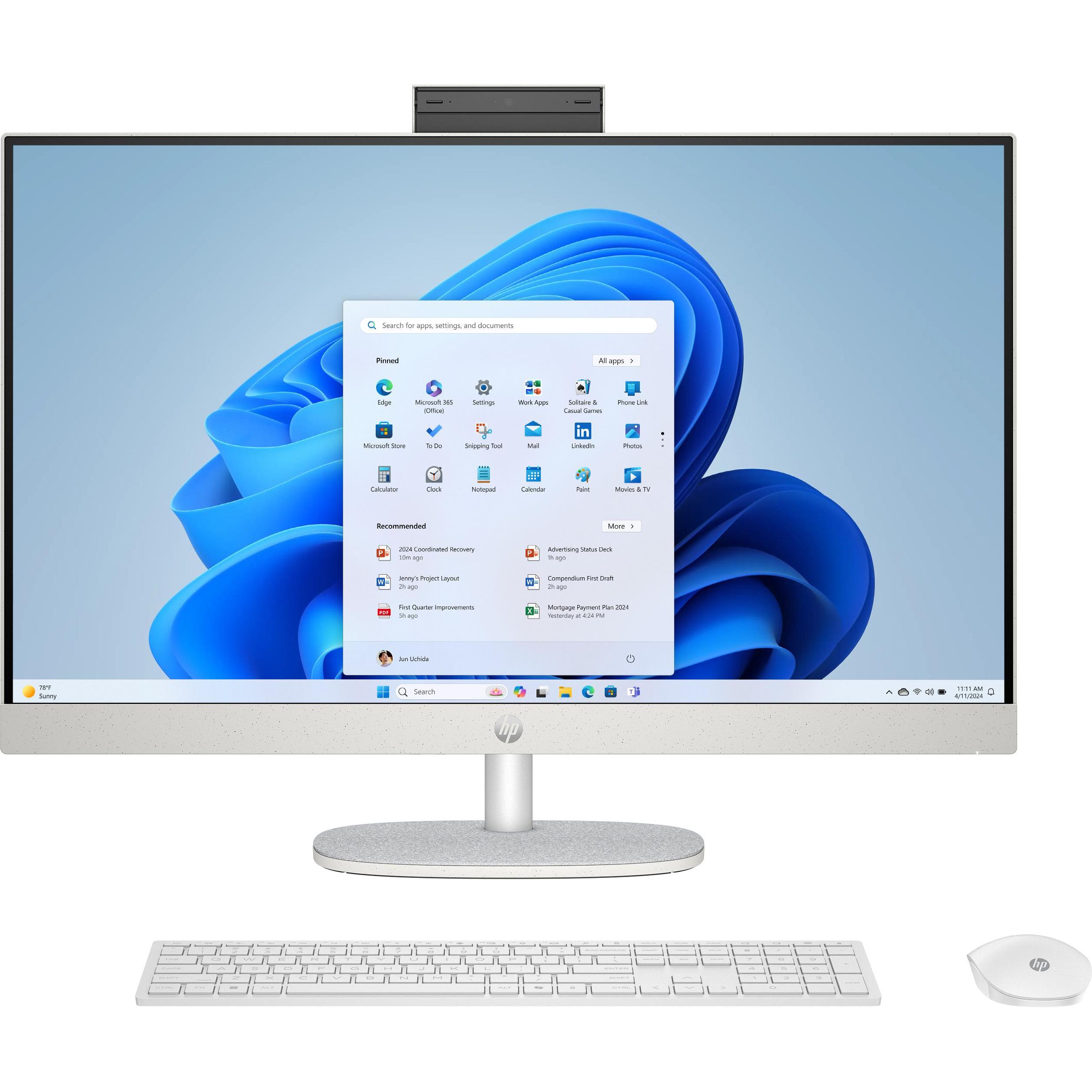 HP All-in-One 27-cr2255ng (32 GB, 1000 GB), PC, Weiss