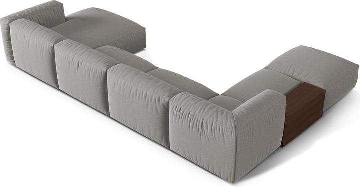 Actual product image Micadoni Modular Panoramic Left Corner Sofa, "Martina", 5 Seats, 406x280x75 Made in Europe (Sofa landscape)