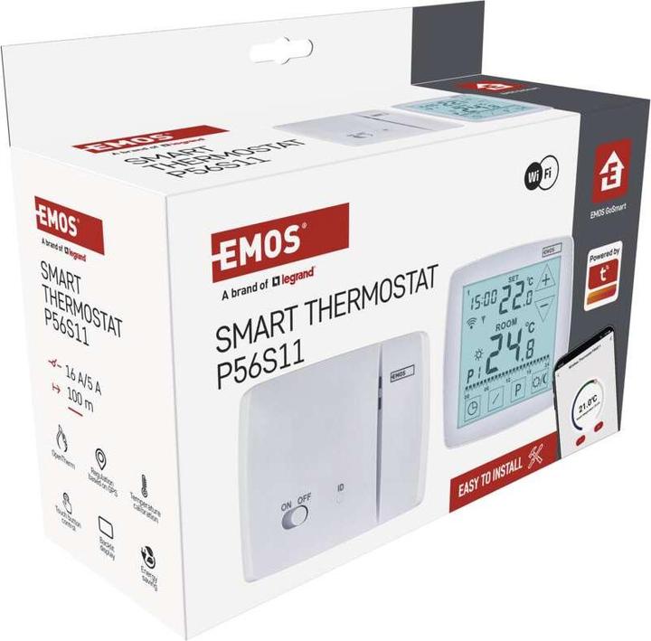 Immagine prodotto Emos GoSmart Raumthermostat P56S11 mit WiFi, programmierbar, kabellos