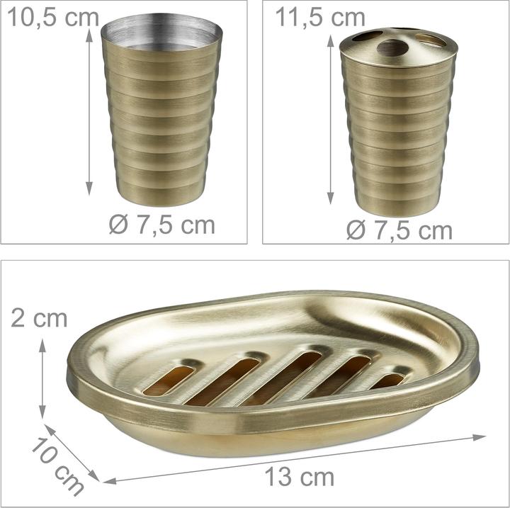 Produktbild Relaxdays 5-tlg. Badezimmer-Set
