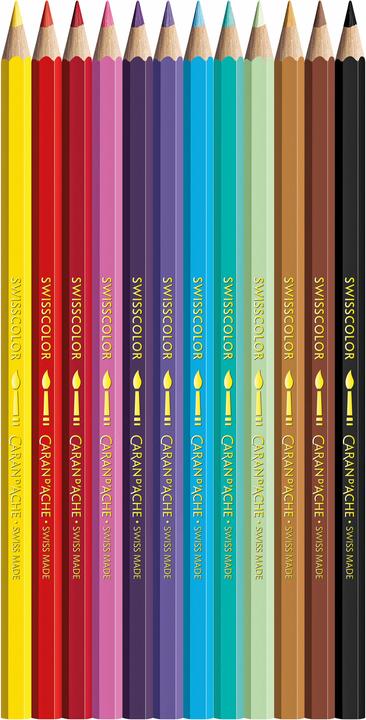 Produktbild Caran d'Ache Farbstifte Swisscolor Aquarelle Kawaii (12x)