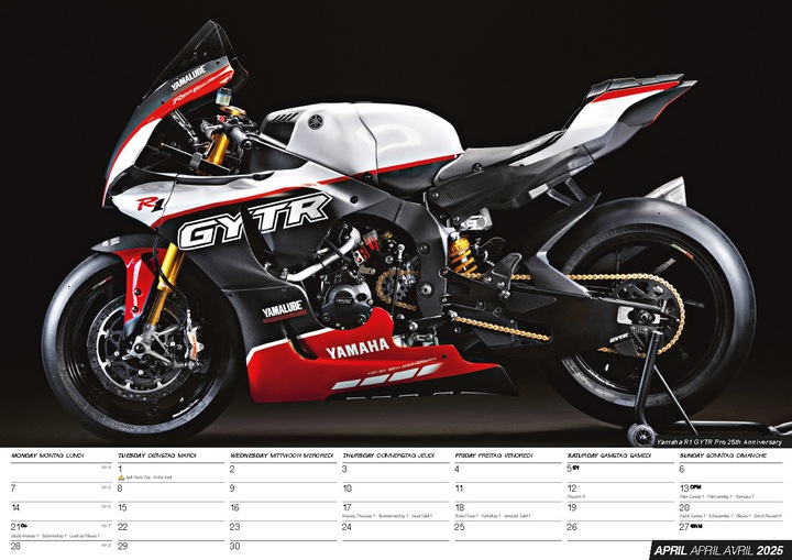 Produktbild Motorräder 2025 - Der Motorrad Kalender (42 x 30 cm, Harter Einband, Deutsch)