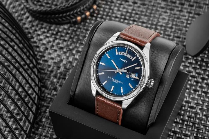 Produktbild Timex Legacy TW2W57200 Horloge - Leer - Bruin - Ø 41 mm (Analoguhr, 41 mm)