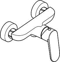 Produktbild Kludi X1 Duscharmatur Aufputz, Brause-Einhandmischer