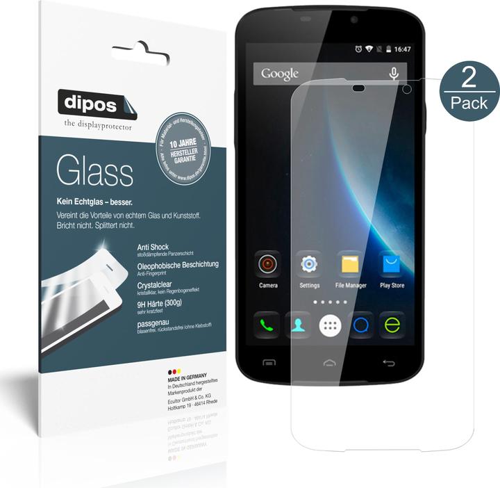 Actual product image Dipos Screen Protector Anti-Shock (2 pcs., Doogee X6 Pro)