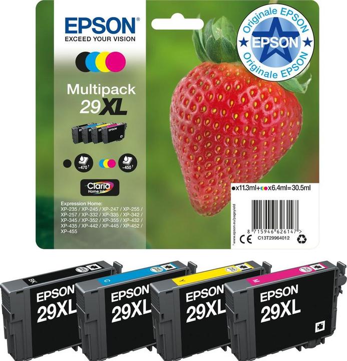 Productafbeelding Epson 29XL Claria Home (BK, C, M, Y)