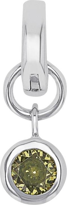 Amor Charms für Damen, 925 Sterling Silber, Zirkonia synth. | August (Silber 925)