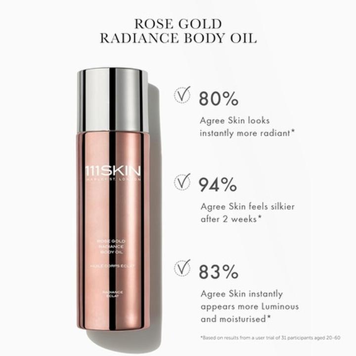 Actual product image 111Skin Rose Gold Radiance Body Oil Anti-Aging Moisturizing Oil with Damask Rose Extract Green Micro (Body oil)