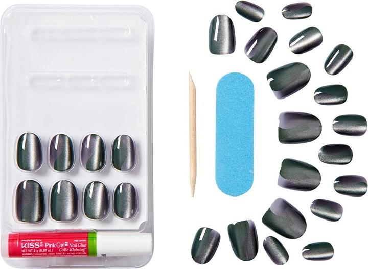 Productafbeelding KISS Gel Fantasy Magnetic Gel Nails - 28 Pieces (Kunstnagels)