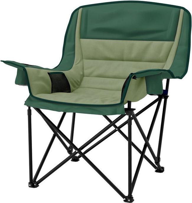Image du produit Swisshandel24 Campingstuhl faltbarer Gartenstuhl mit Seitentasche, Becherhalter, Grün