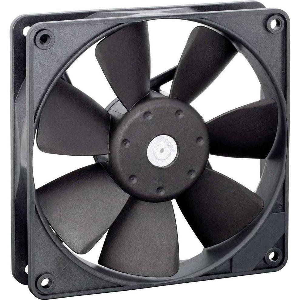 Papst EBM 4412 F/2 GML Ventilatore assiale 12 V/DC 114 m³/h (L x L x A) 25,4 x 119 x 119 (1 x), Ventola PC, Nero