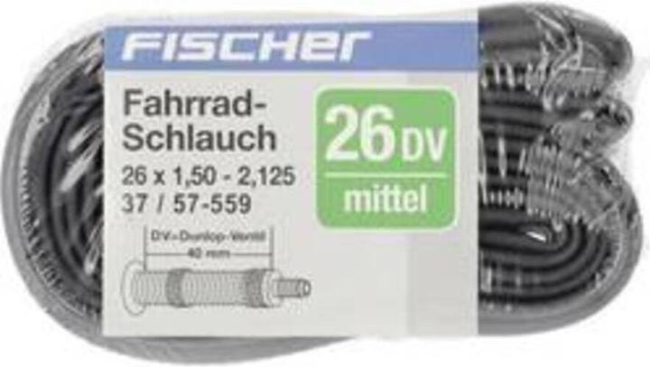 Fischer Bicycle tube 26 inch 85101 (Dunlop (DV), 26", 40 mm)