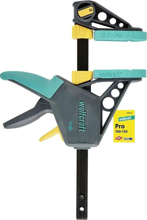 wolfcraft 1 EHZ - Einhandzwinge PRO 100/150mm (150 mm)