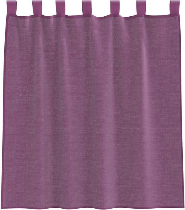 Produktbild vidaXL Voile Vorhänge mit Stangentaschen 2 Stk. Lila (140 x 140 cm)