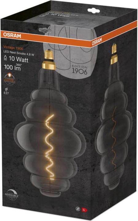 Actual product image Osram Vintage 1906 Led Big Special Shapes (E27, 4.80 W, 100 lm, 1 x, G)