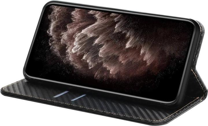 Produktbild Cover-Discount Galaxy A35 - Carbon Look Flip Case schwarz (Samsung Galaxy A35)
