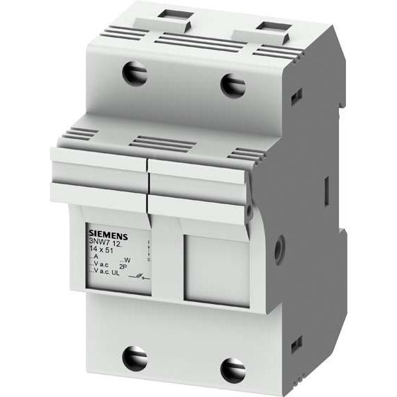 Siemens, Sicherung, SIEM 3NW7121 Einbausicherungssockel f. Zylinder-Siche rungse (Feinsicherung, 50 A)