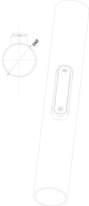 Actual product image SecoRüt Design LED side marker light white