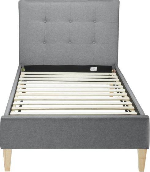 Actual product image Homestyle4u Upholstered single bed with slatted frame (90 x 200 cm)