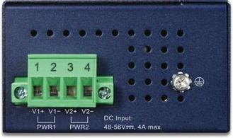 Actual product image Planet IP30 Industrial 2-Port (4 ports)