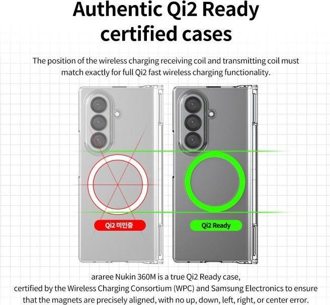 Produktbild Araree Nukin 360 M Series MagSafe Hardcase Hülle Made in Korea (Samsung Galaxy Z Fold7)