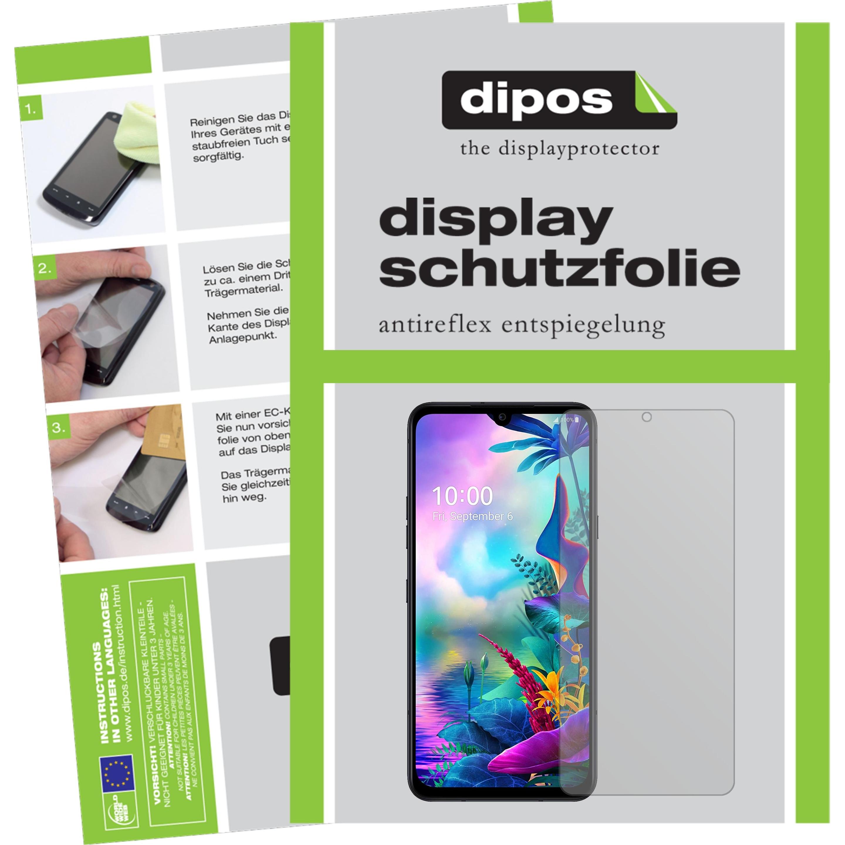 Dipos Displayschutzfolie Antireflex (2 Stück, LG G8X ThinQ), Smartphone Schutzfolie, Transparent