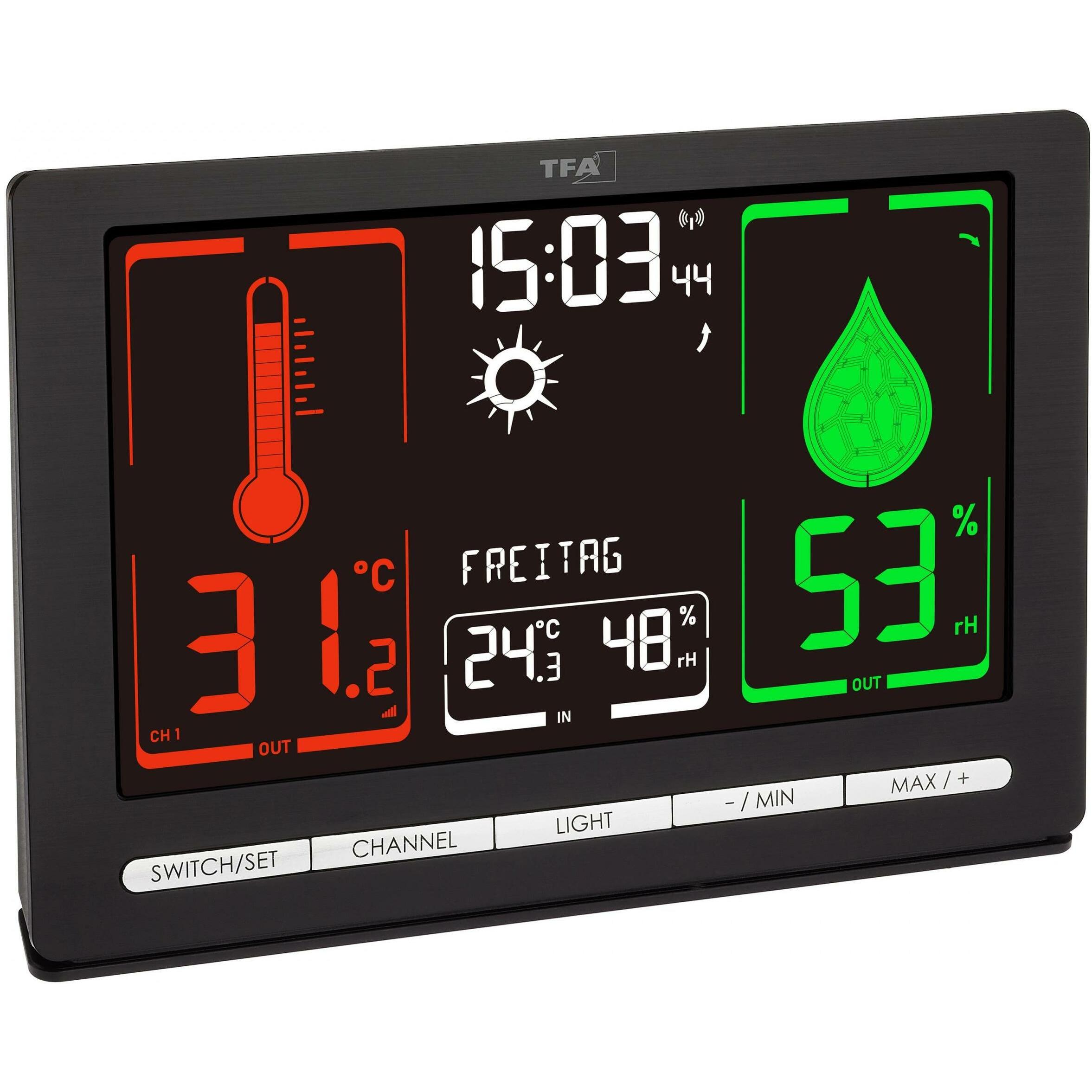 Thumbnail - TFA Funkwetterstation, Wetterstation, Schwarz