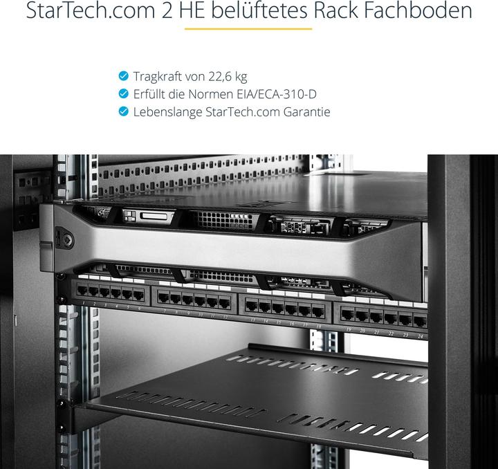 Image du produit StarTech 2u 16 étagère Pour Montage En Rack