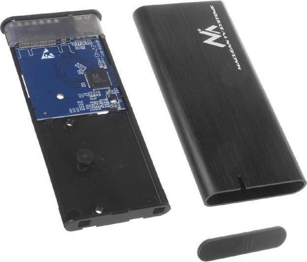 Image du produit Maclean MCE443 Adaptateur de boîtier NVMe SATA SSD M.2 Aluminium NVMe (PCIe), NGFF (SATA) Supporte USB 3.1 (M.2 2230, M.2 2240, M.2 2260)