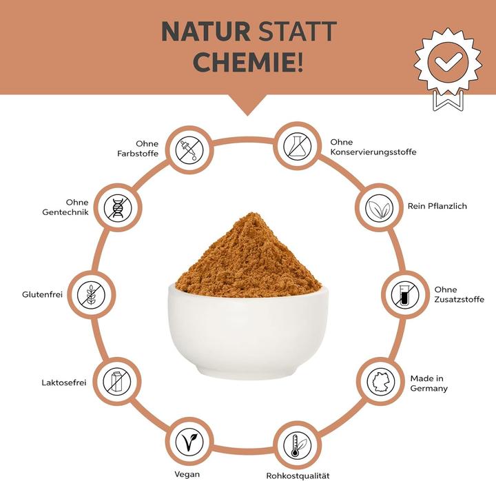 Produktbild Eltabia Bio Moringa Pulver aus Indien | Moringa Oleifera Blattpulver in Premium Rohkost Qualität