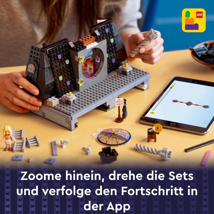 Actual product image LEGO Wednesdays und Enids Zimmer im Studentenwohnheim (76781, LEGO Wednesday, LEGO Rare Sets)
