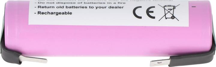 Produktbild AccuCell Akku 18650 mit Lötfahnen für Garten Werkzeuge Li-ion, 3,7V, 2600mAh (3.7 V)