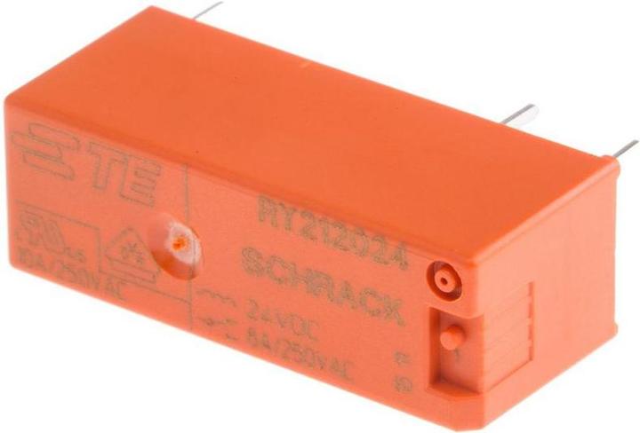 TE Connectivity PCB Power Relay, 24 V dc Coil, 8 A Switching Current, SPDT SPDT 8A DC 24V 2350Ohm