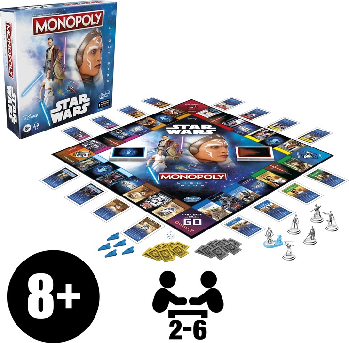 Productafbeelding Monopoly Star Wars Light Side Edition Bordspel, Star Wars Jedi-spel voor 2-6 spelers, Spel voor K (Duits)