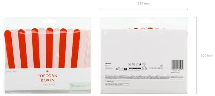 Produktbild Gsg24 Popcornboxen 11x11x15,5cm 6St (6 x)
