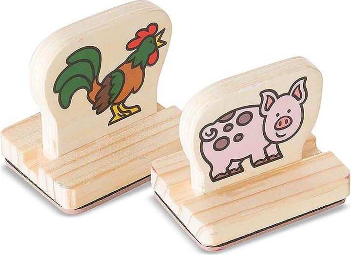 Immagine prodotto Melissa & Doug Il mio primo set di timbri in legno per gli animali della fattoria