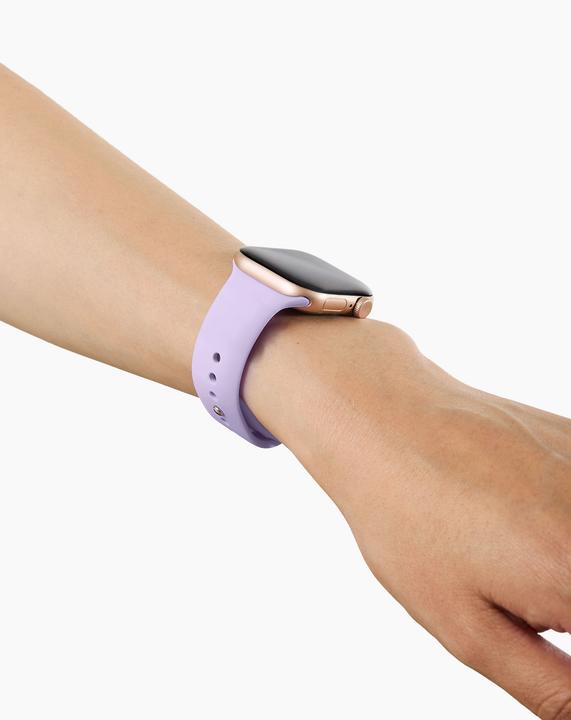 Actual product image iDeal Of Sweden Silikon-Armband 38/40/41/42mm, S-M Lavender Milk (Silicone, Zinc steel)