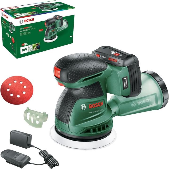 Actual product image Bosch Home & Garden Exzenterschleife UniversalOrbit 18V-20 1x2,0Ah (Eccentric grinder, Sander)