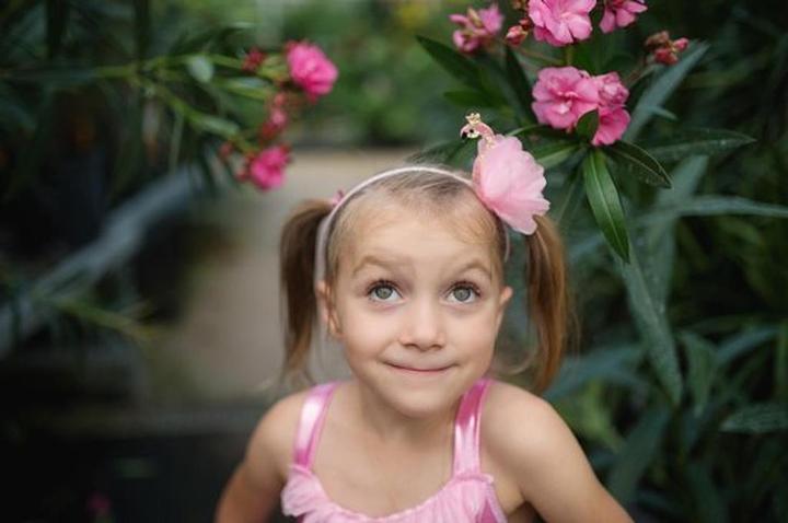 Actual product image Creative Education Flamingo dress, 5-6 years dress 76-86 cm long, pink tulle, hairband (116)