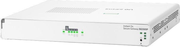 Produktbild HPE Networking Instant On Secure Gateway 5-port SmartRate 2.5G PoE+ 64W SG2505P EU en (5 Ports)