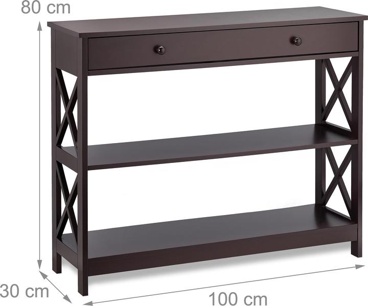Produktbild Relaxdays Konsolentisch (100 x 30 x 80 cm)