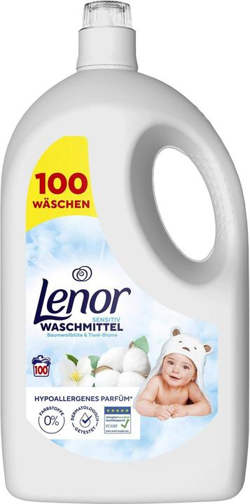 Lenor WM Flüssig Sensitiv 4,5L Waschmittel 100 WL (100 Washing cycles, Liquid detergent)