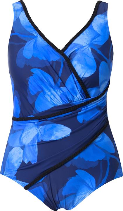 Image du produit Ulla Popken Maillot de bain drapé à bonnets souples, matière recyclée (60)