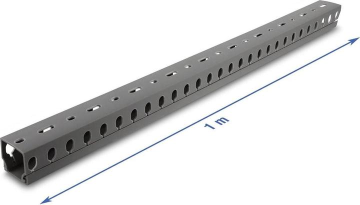 Produktbild Delock Verdrahtungskanal 30 x 30 mm - Länge 1 m grau (Kabelkanal, 100 cm)