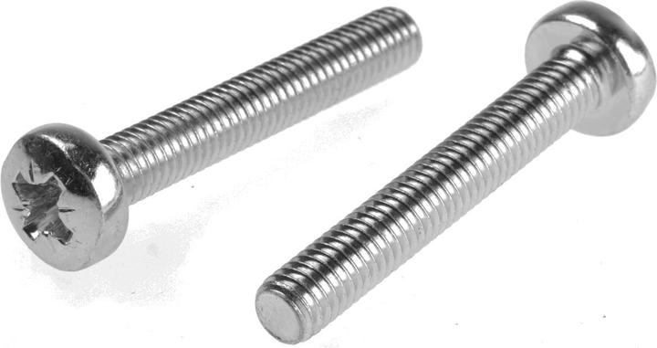 Produktbild RS PRO Schrauben Linsenkopf Kreuz, M6x40mm (1 Schraube pro Stück)