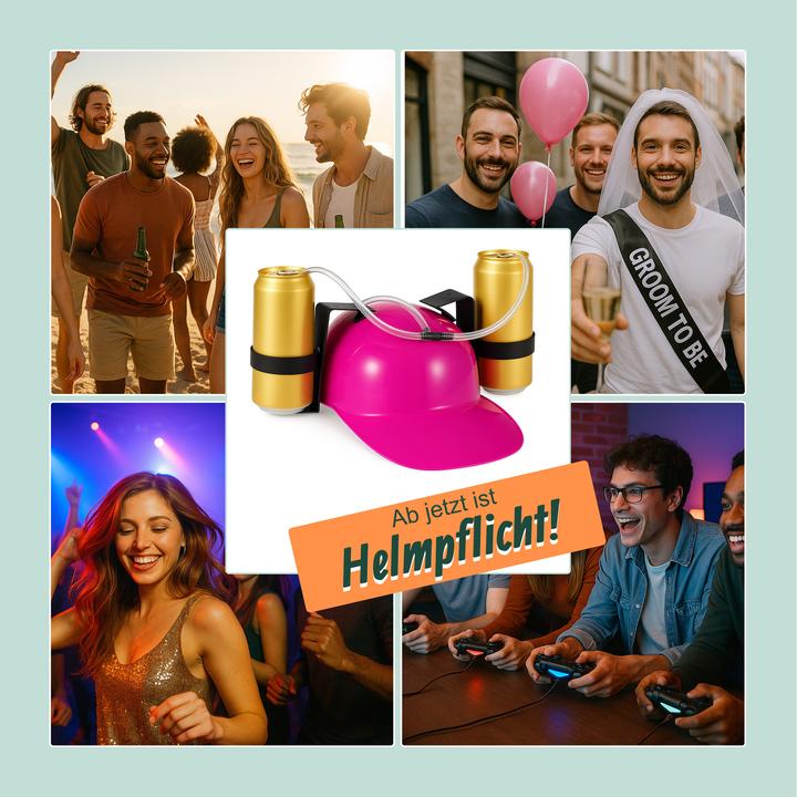 Produktbild Relaxdays Trinkhelm